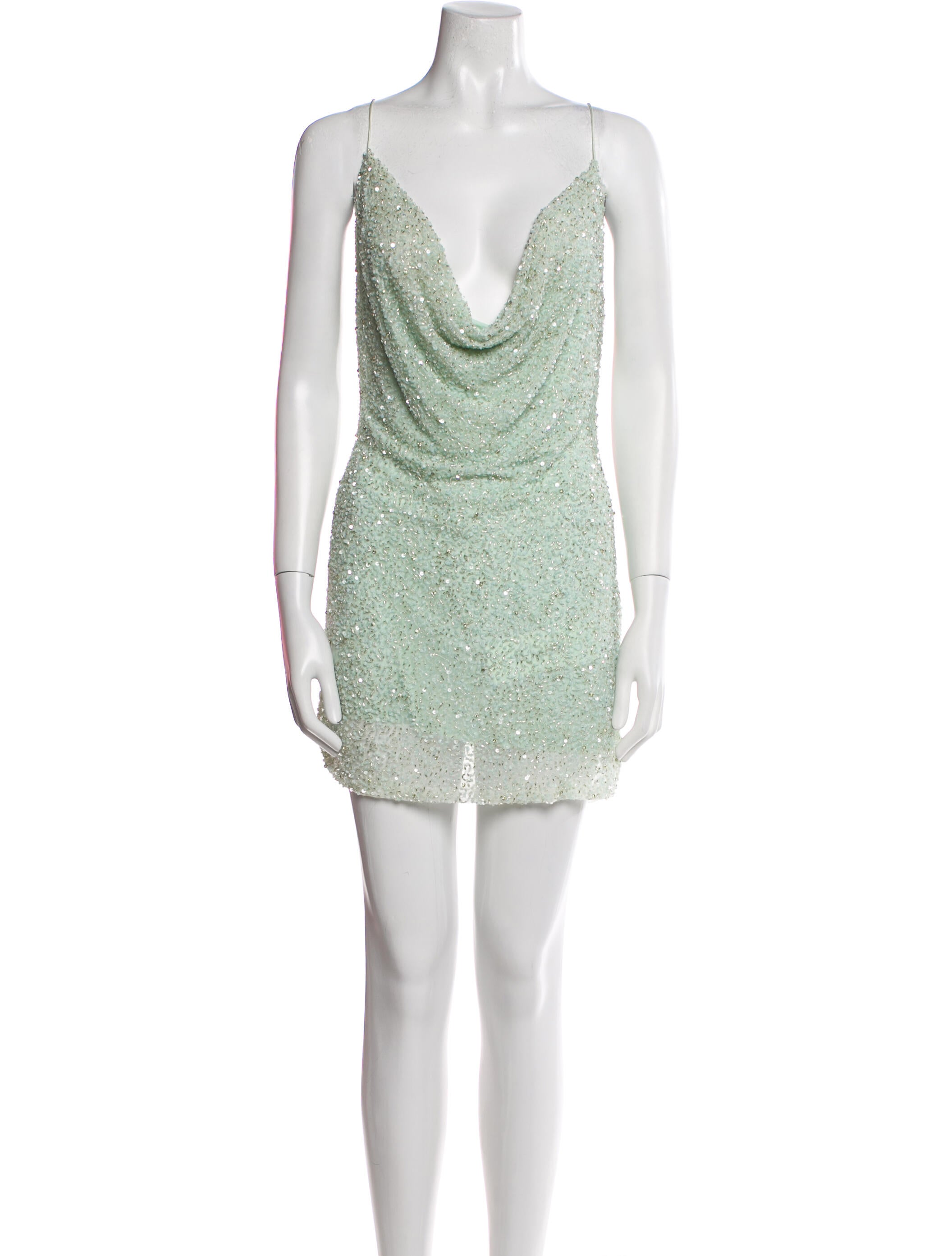 Retrofête Cowl Neck Mini Dress