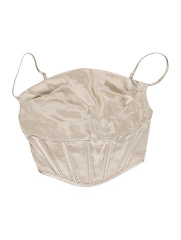 Retrofête Tops Strapless Crop Top XXS