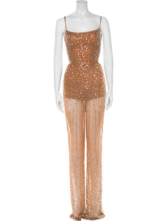 Retrofête Nylon Scoop Neck Jumpsuit