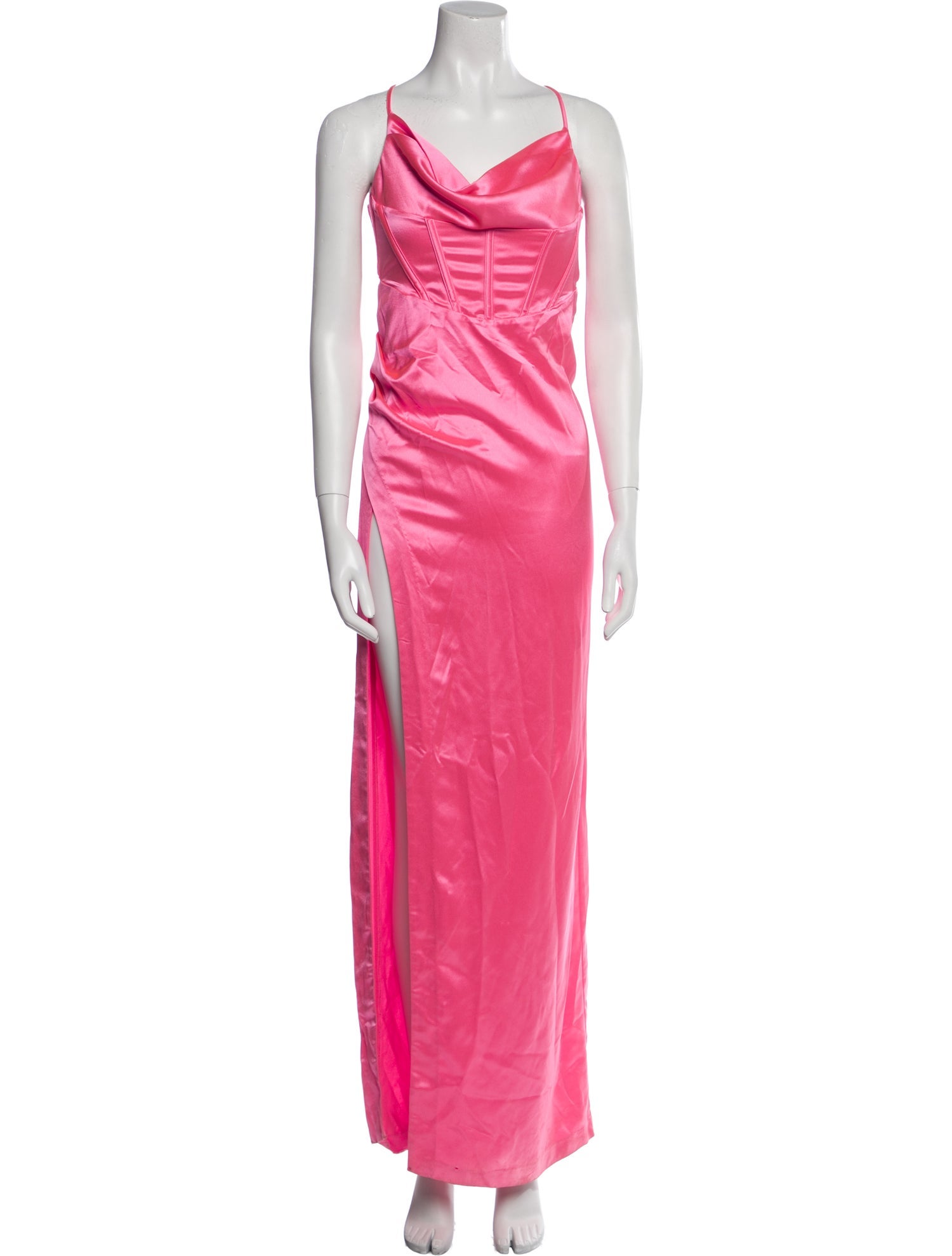 Retrofête Cowl Neck Long Dress