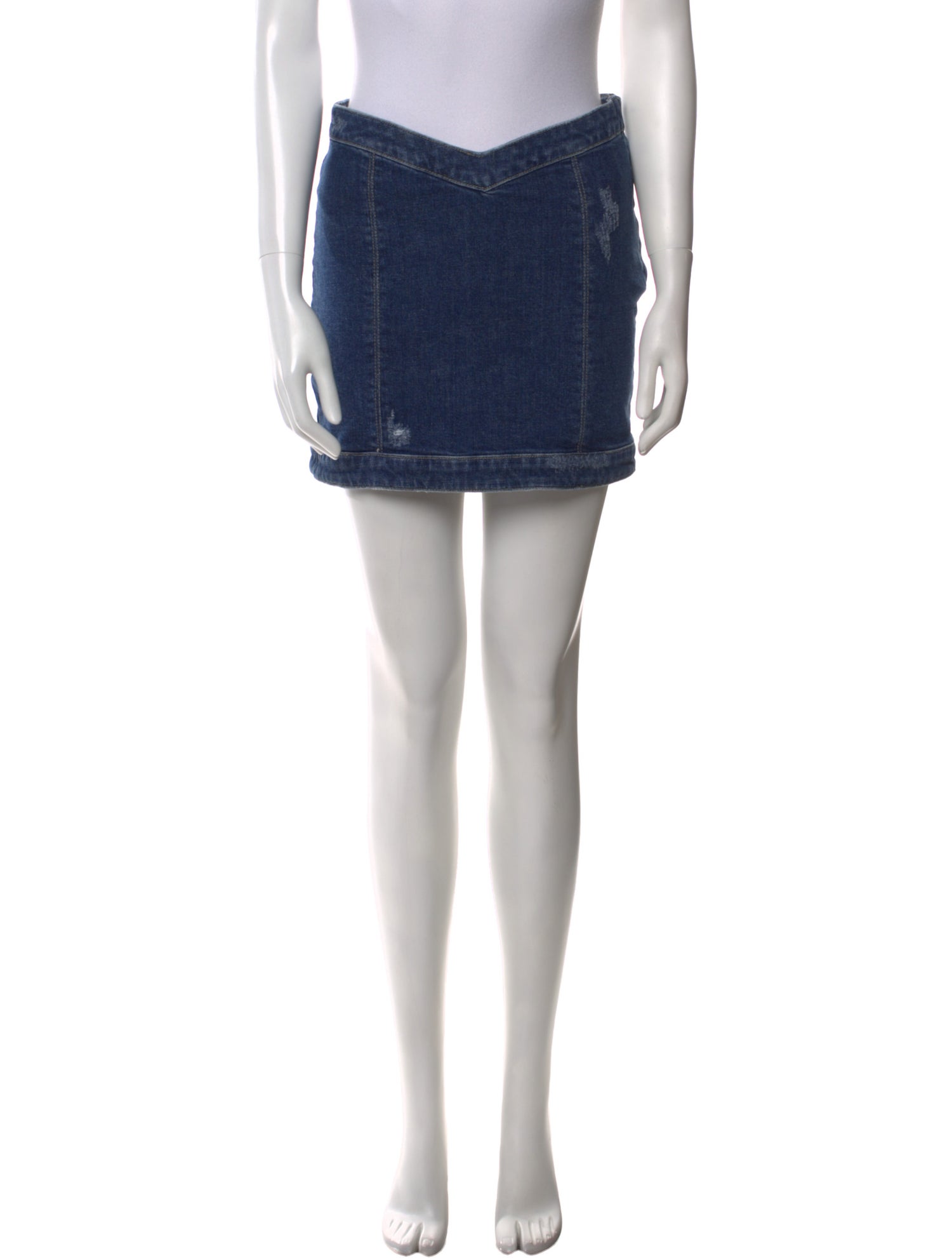 Retrofête Distressed Accents Mini Skirt