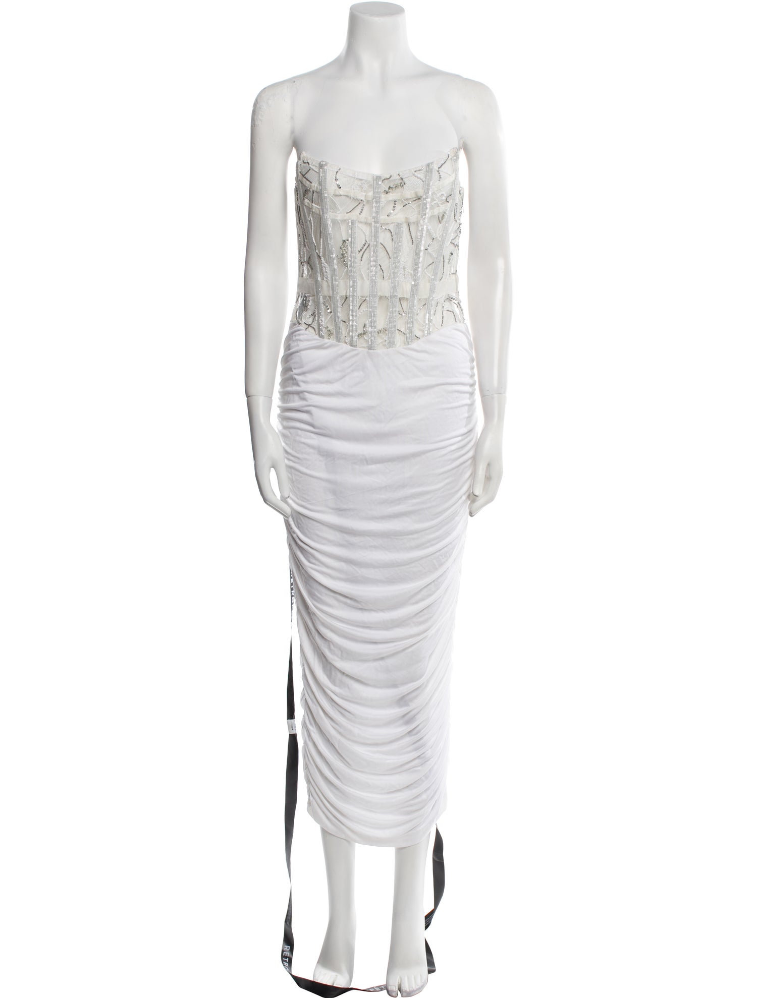 Retrofête Strapless Midi Length Dress w/ Tags