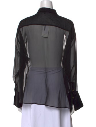 Retrofête Long Sleeve Button-Up Top