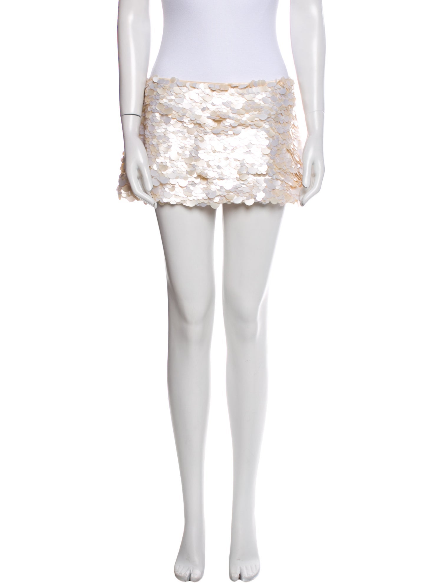 Retrofête Sequin Embellishments Mini Skirt