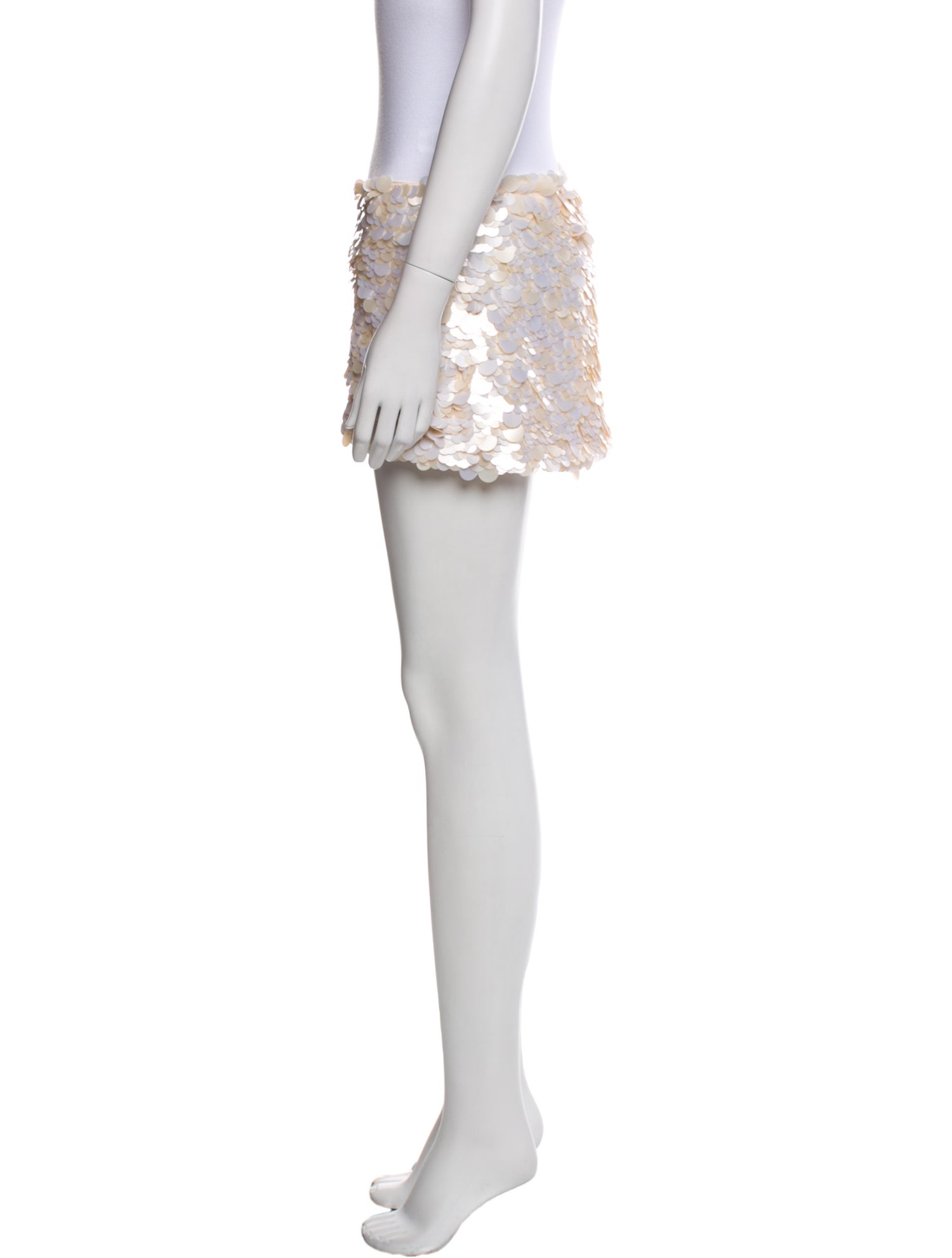 Retrofête Sequin Embellishments Mini Skirt