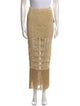Retrofête Fringe Trim Accent Midi Length Skirt