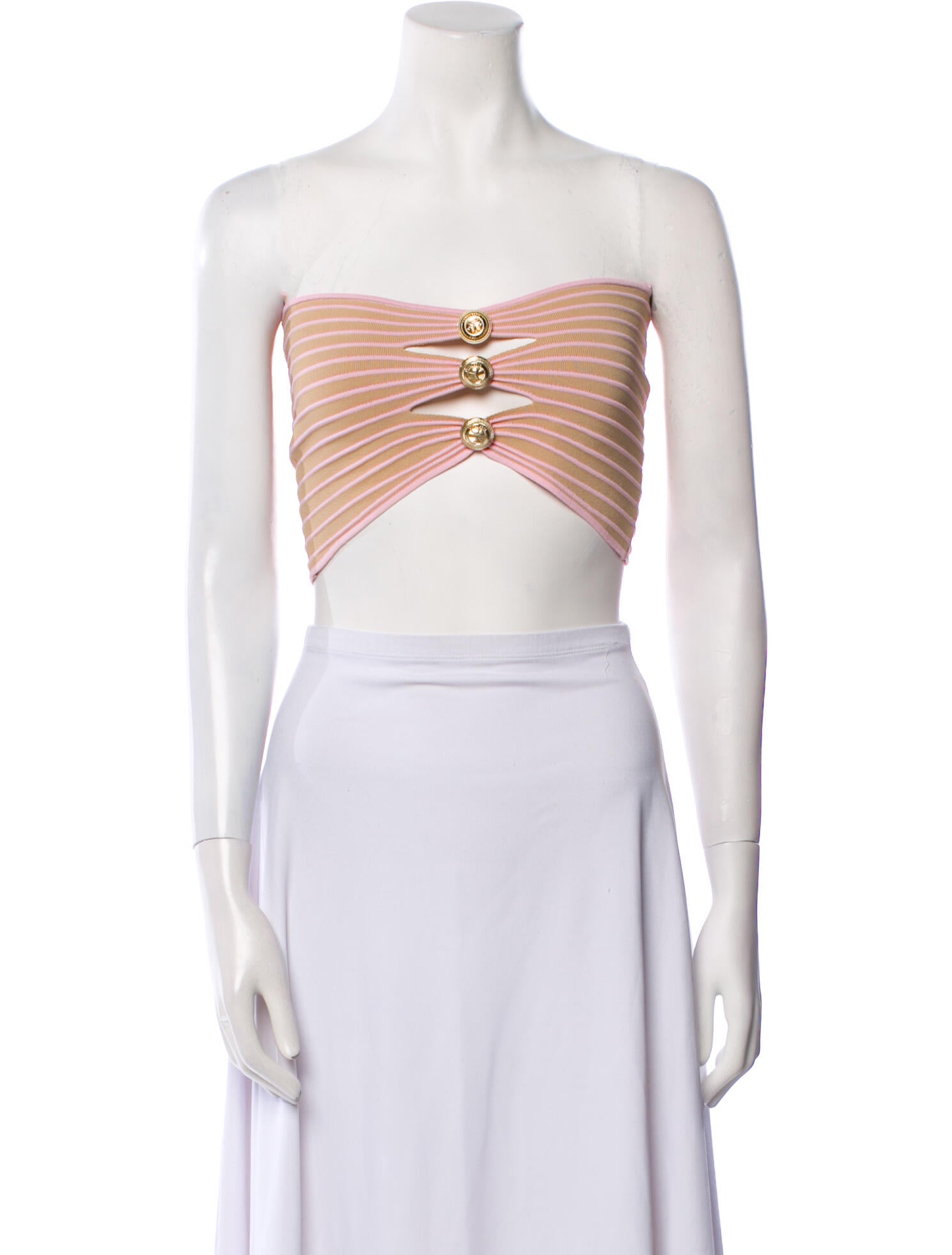 Retrofête Strapless Crop Top