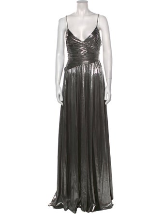 Retrofête V-Neck Long Dress