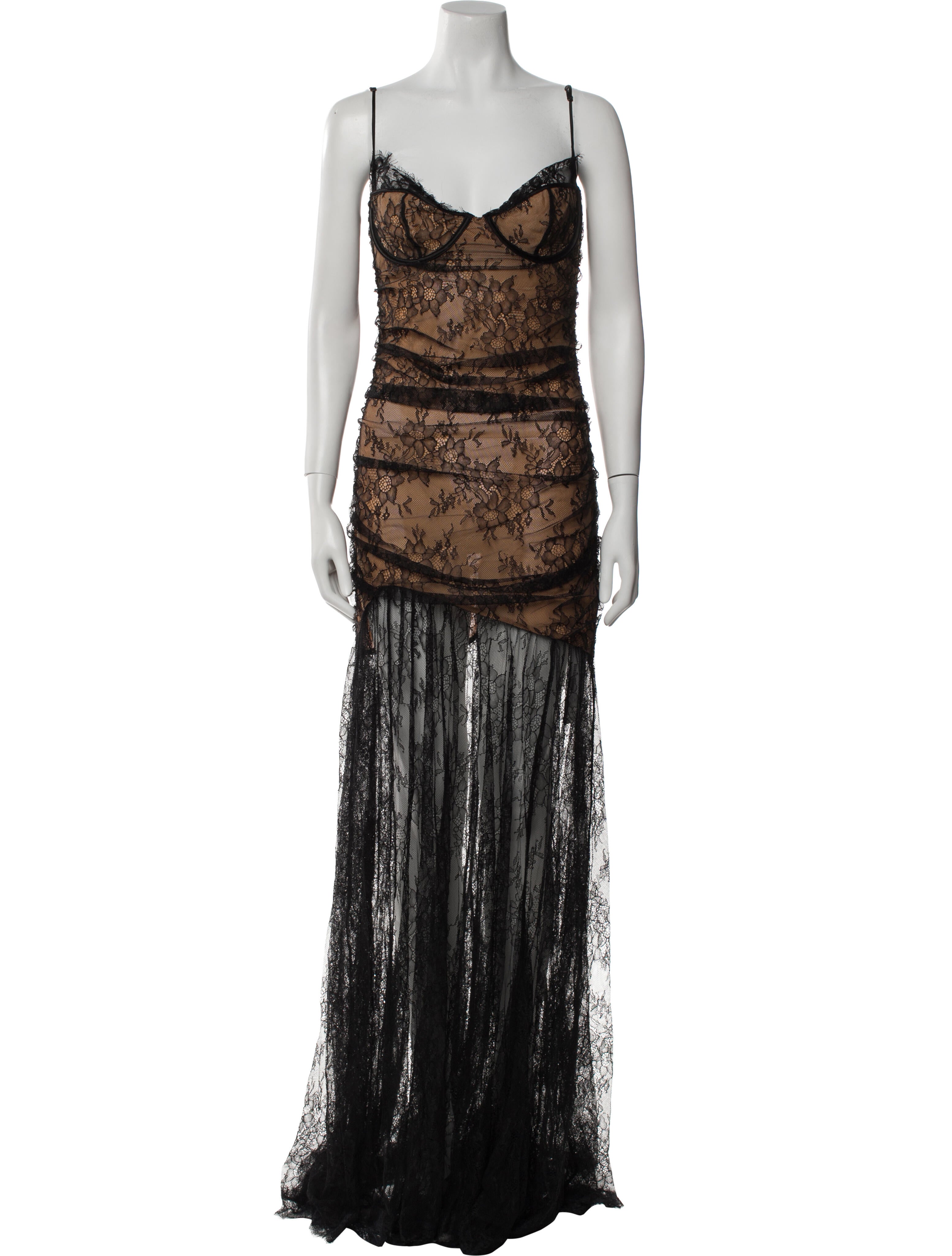Retrofête Lace Pattern Long Dress w/ Tags