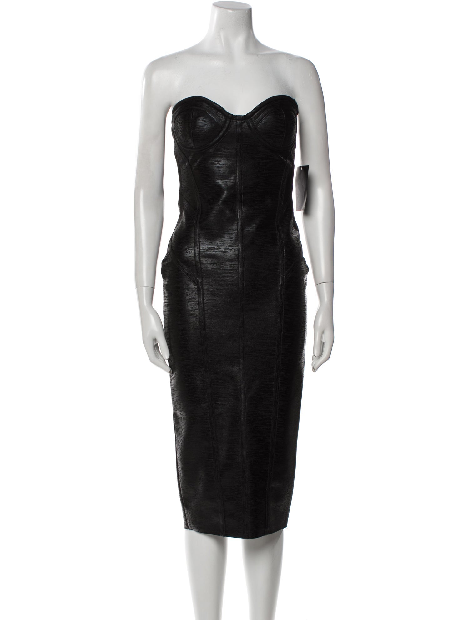 Retrofête Strapless Midi Length Dress