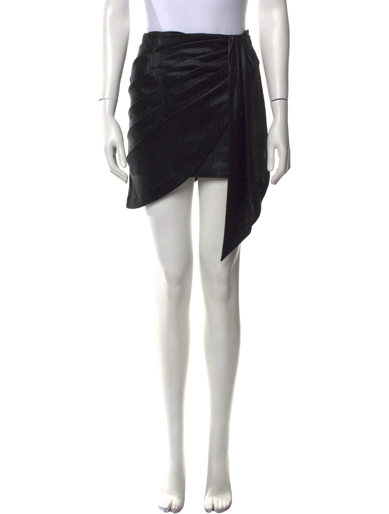 Retrofête Pleated Accents Knee-Length Skirt