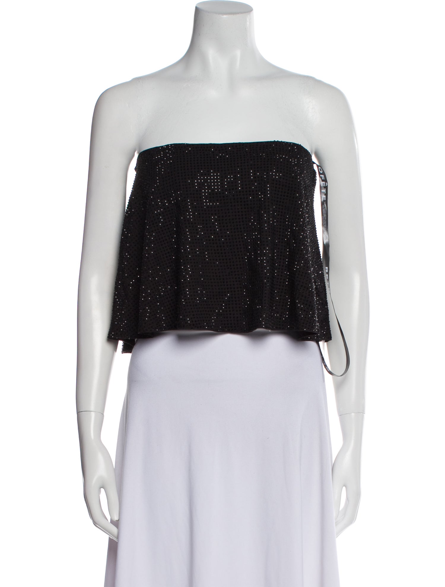 Retrofête Strapless Crop Top