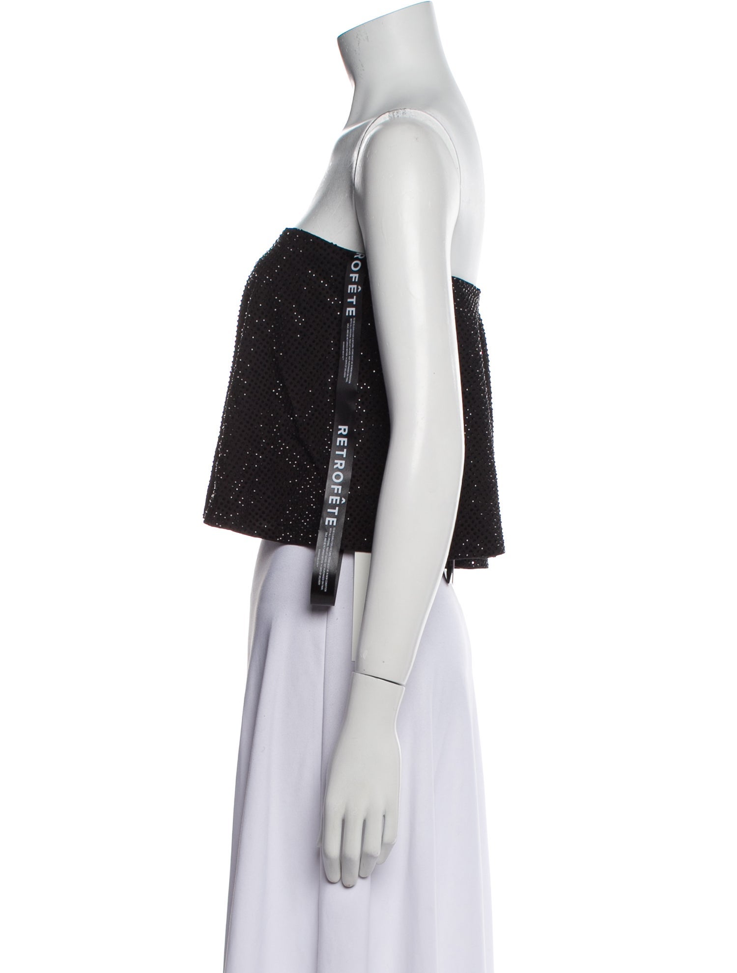 Retrofête Strapless Crop Top