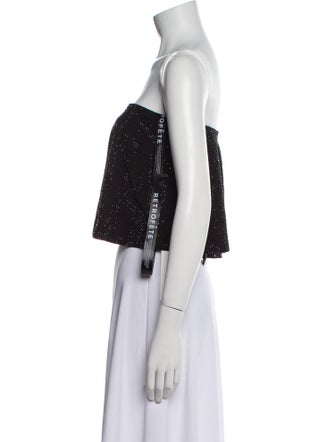 Retrofête Strapless Crop Top