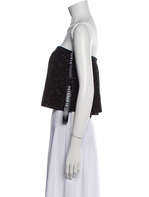 Retrofête Strapless Crop Top