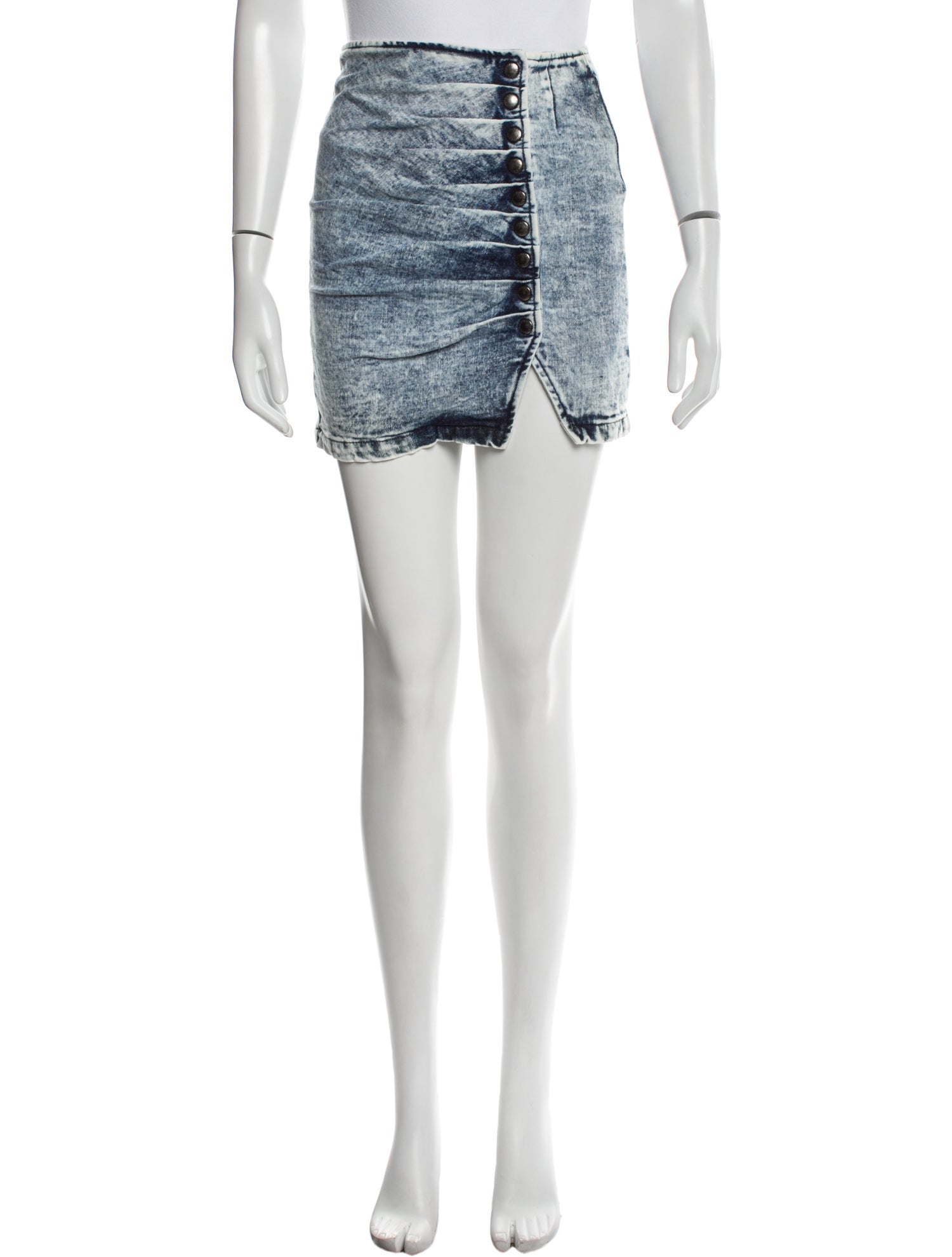 Retrofête Distressed Accents Mini Skirt