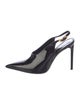 Retrofête Patent Leather Slingback Pumps