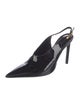 Retrofête Patent Leather Slingback Pumps