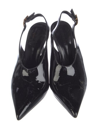 Retrofête Patent Leather Slingback Pumps