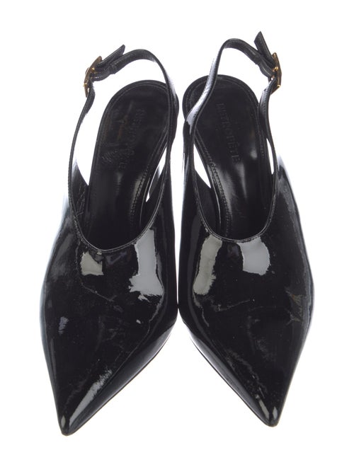 Retrofête Patent Leather Slingback Pumps