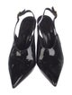 Retrofête Patent Leather Slingback Pumps