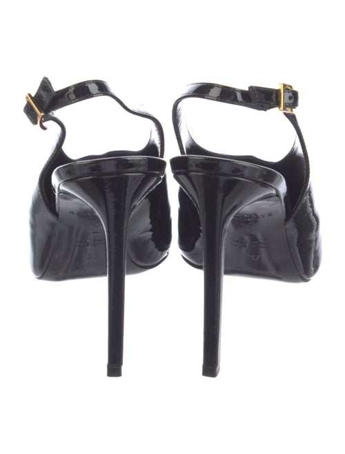 Retrofête Patent Leather Slingback Pumps
