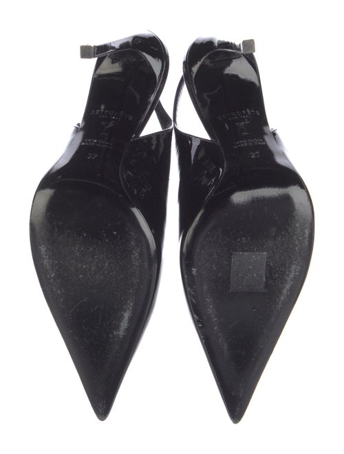 Retrofête Patent Leather Slingback Pumps