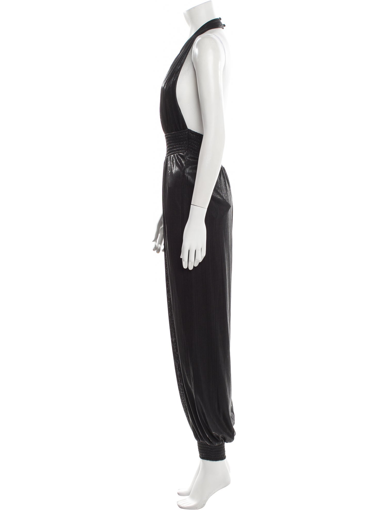Retrofête Plunge Neckline Jumpsuit
