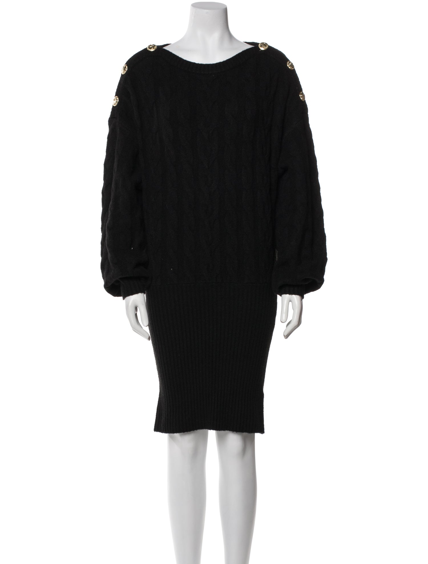 Retrofête Bateau Neckline Mini Dress