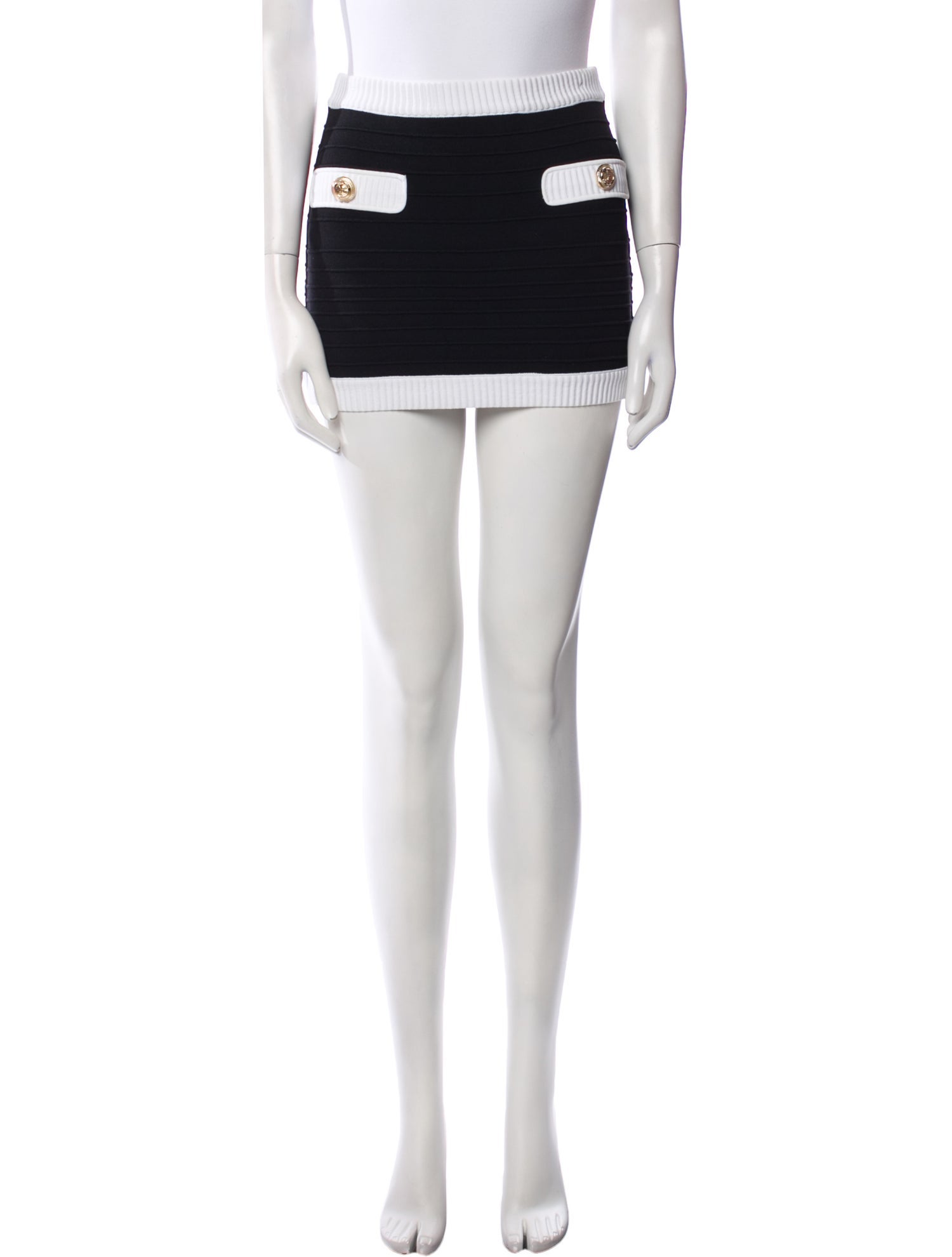 Retrofête Striped Mini Skirt