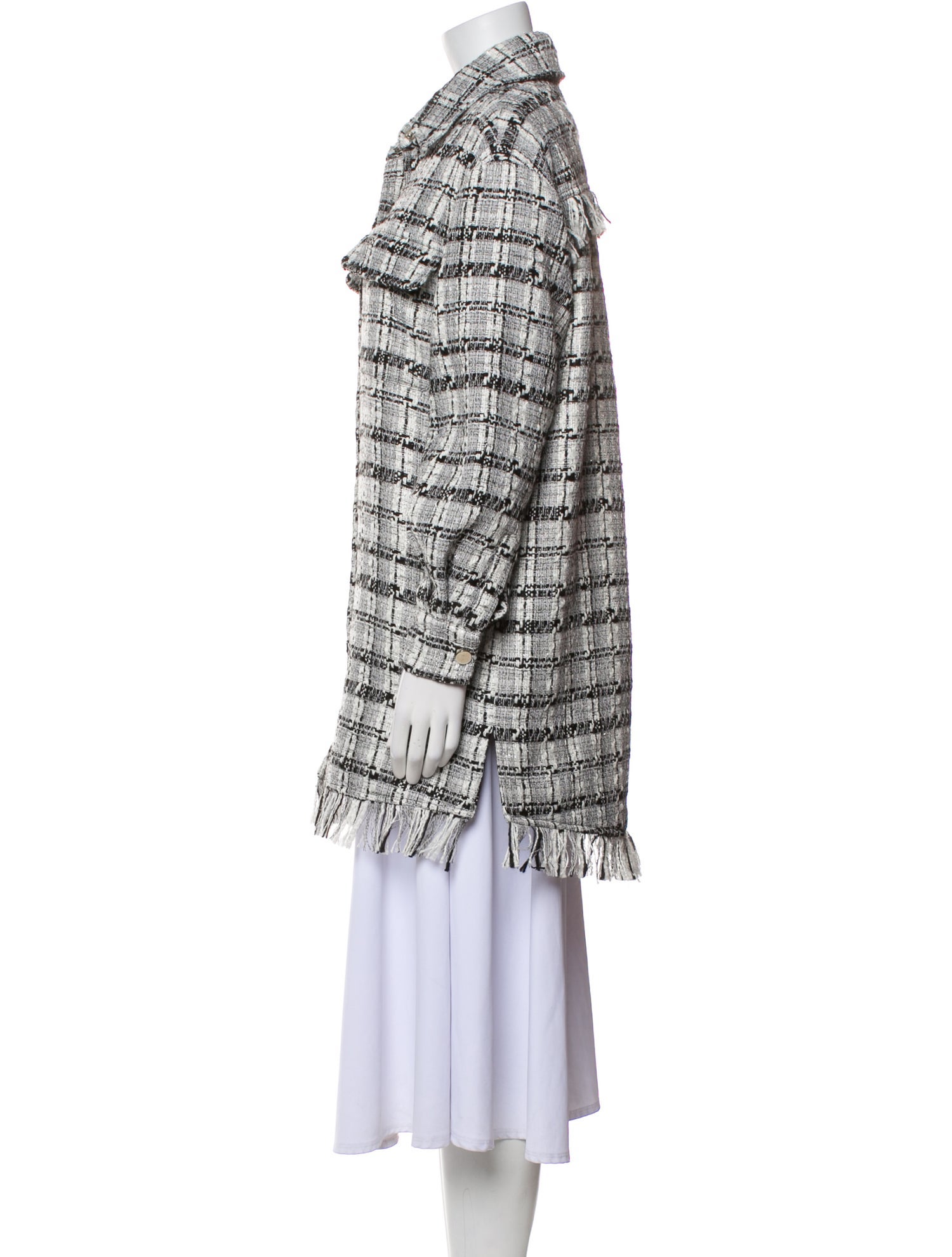 Retrofête Plaid Print Coat