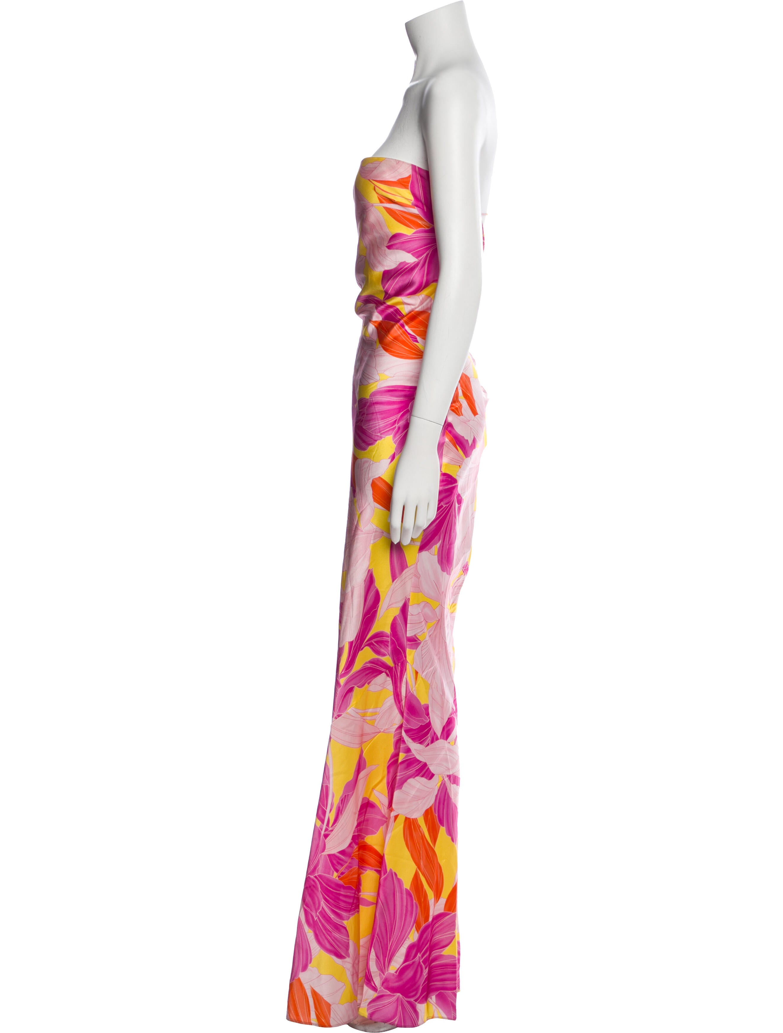 Retrofête Silk Long Dress