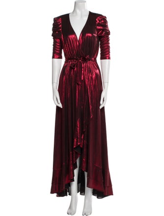 Retrofête V-Neck Long Dress