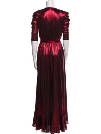 Retrofête V-Neck Long Dress