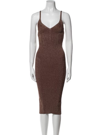 Retrofête Printed Midi Length Dress