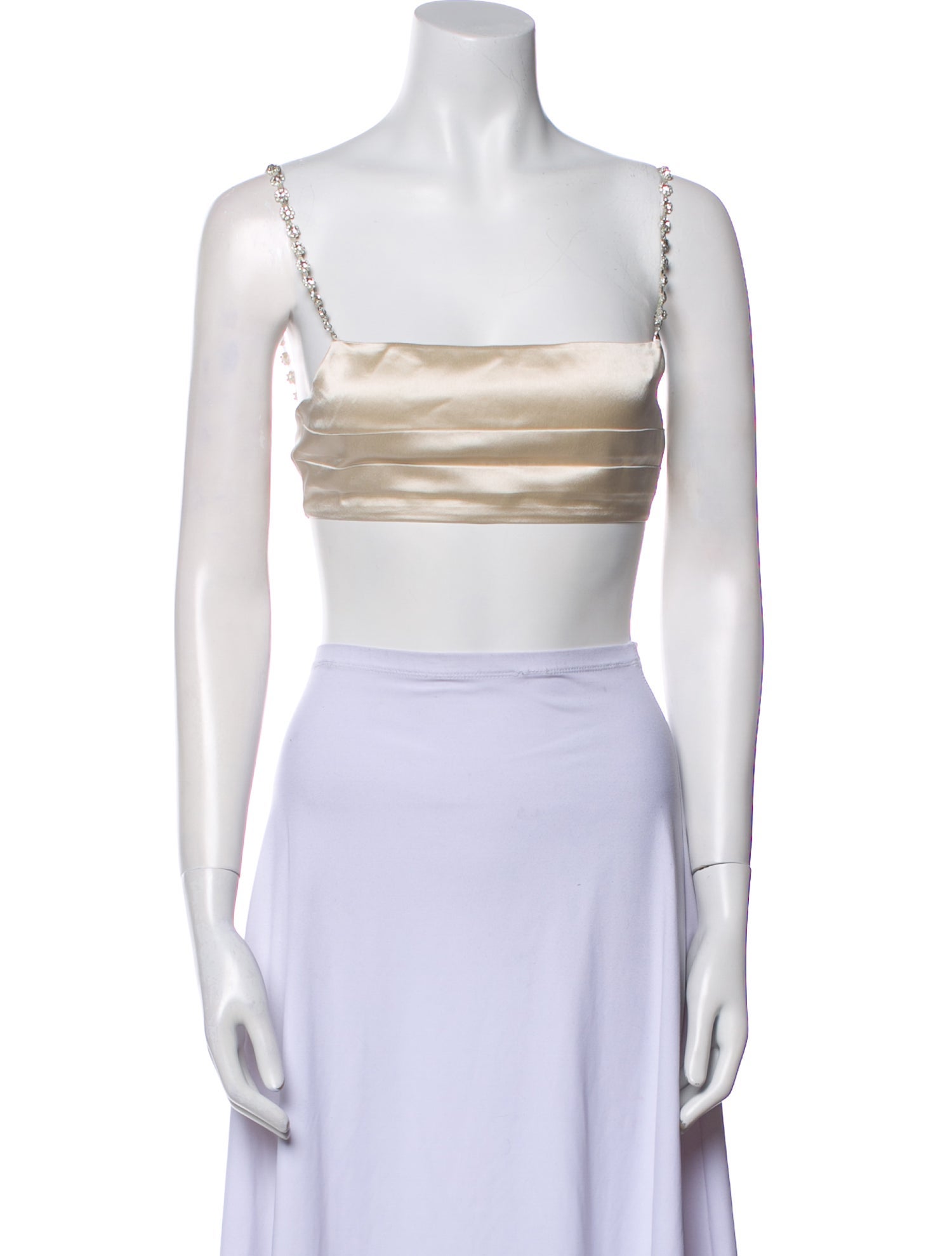 Retrofête Square Neckline Sleeveless Crop Top