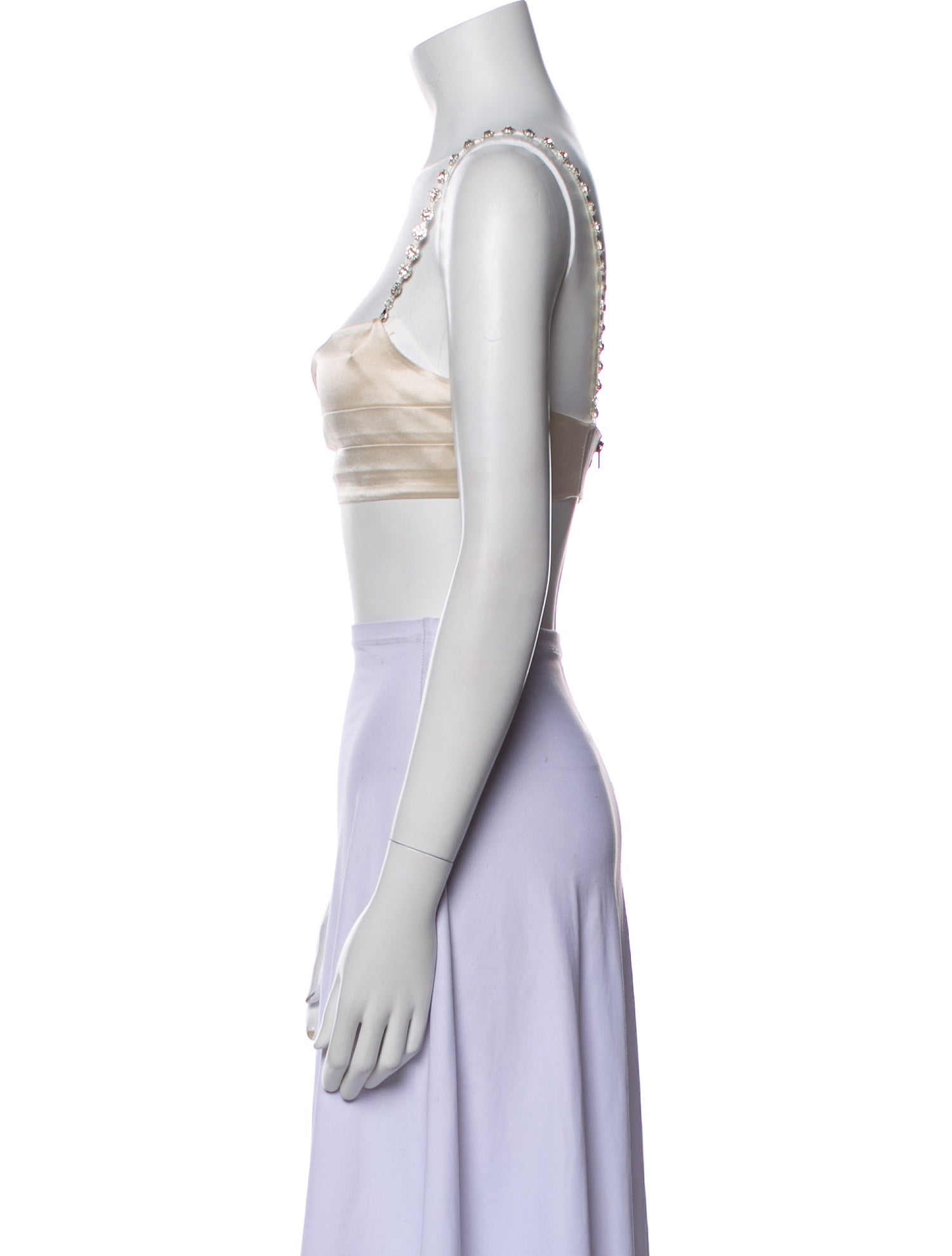 Retrofête Square Neckline Sleeveless Crop Top