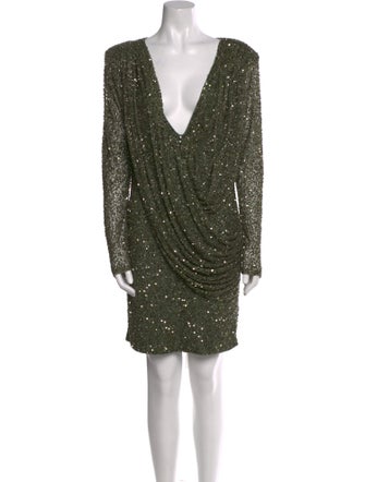 Retrofête V-Neck Mini Dress