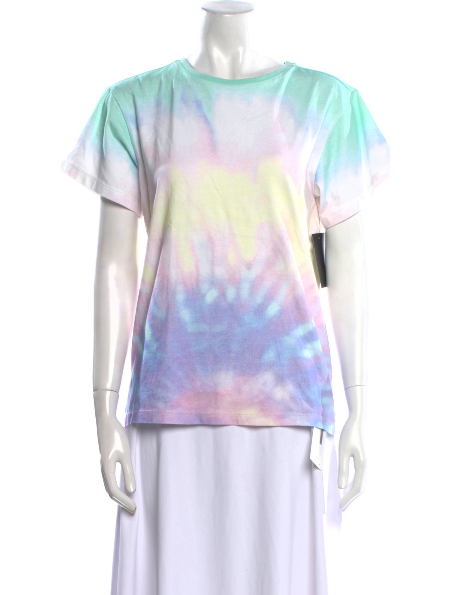 Retrofête Tie-Dye Print Bateau Neckline T-Shirt