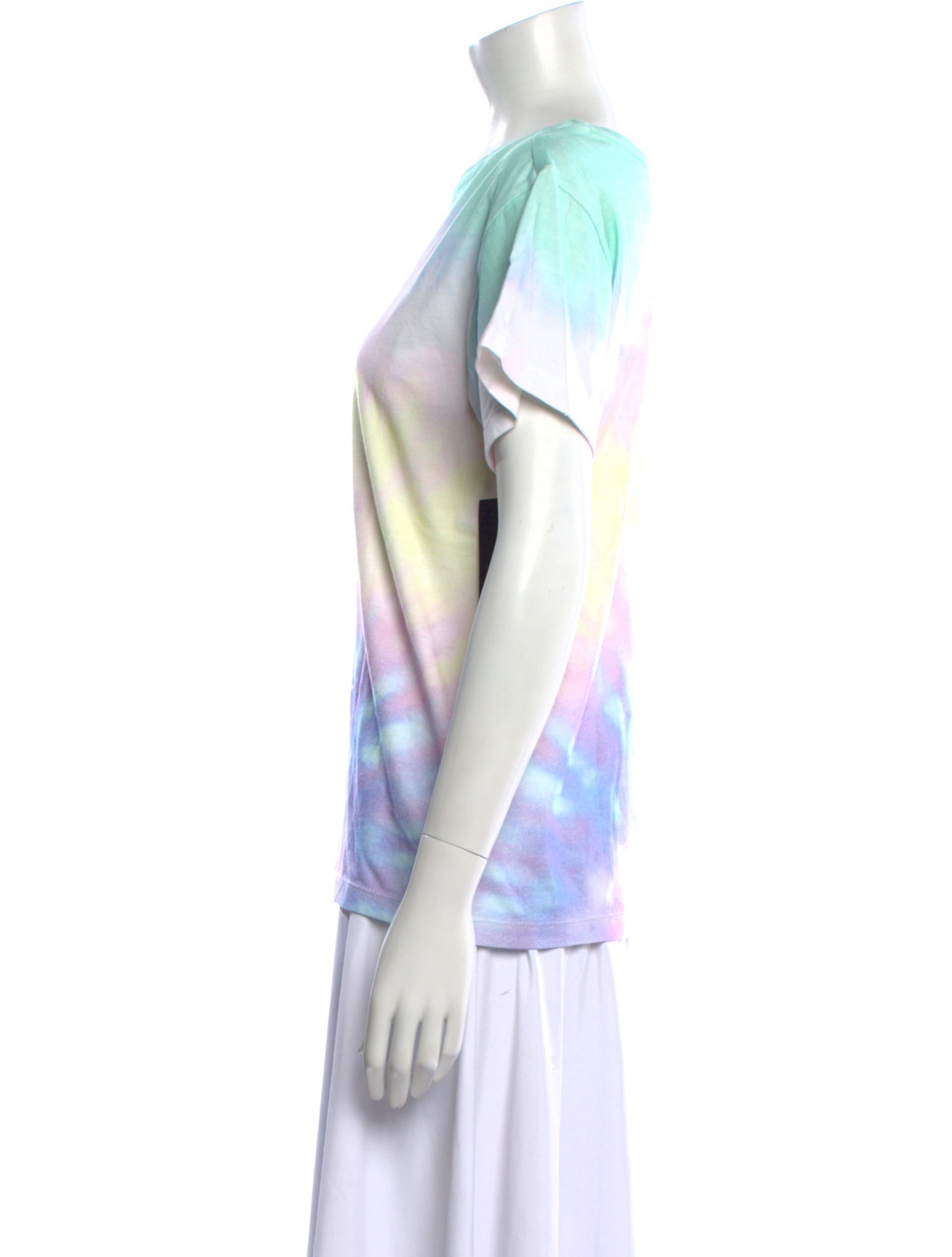Retrofête Tie-Dye Print Bateau Neckline T-Shirt