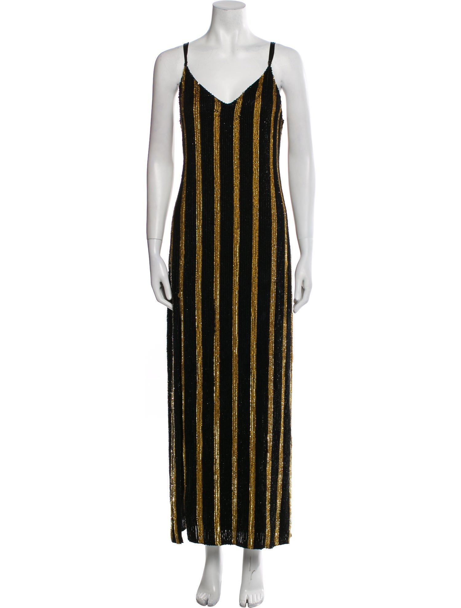 Retrofête Striped Long Dress