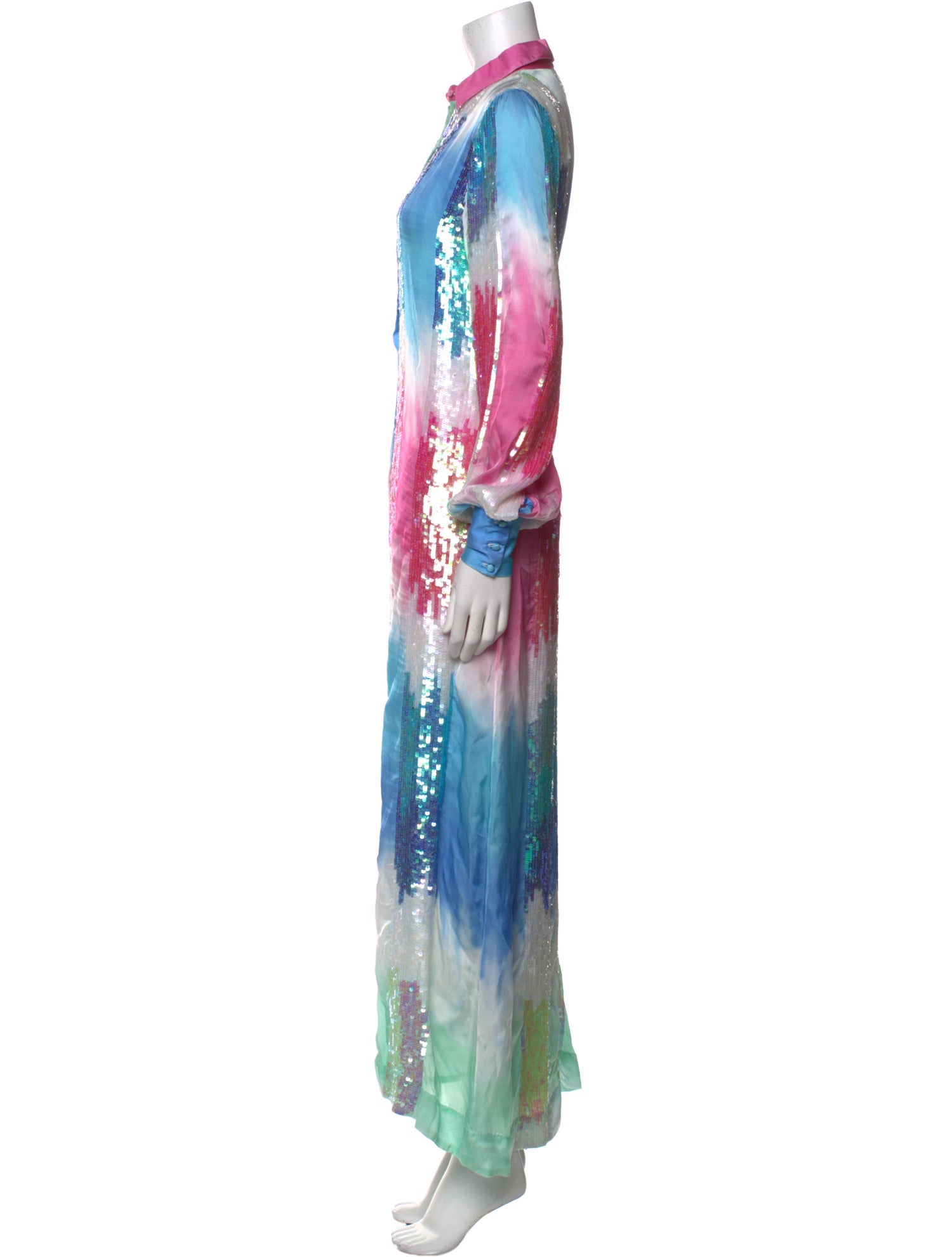 Retrofête Tie-Dye Print Long Dress