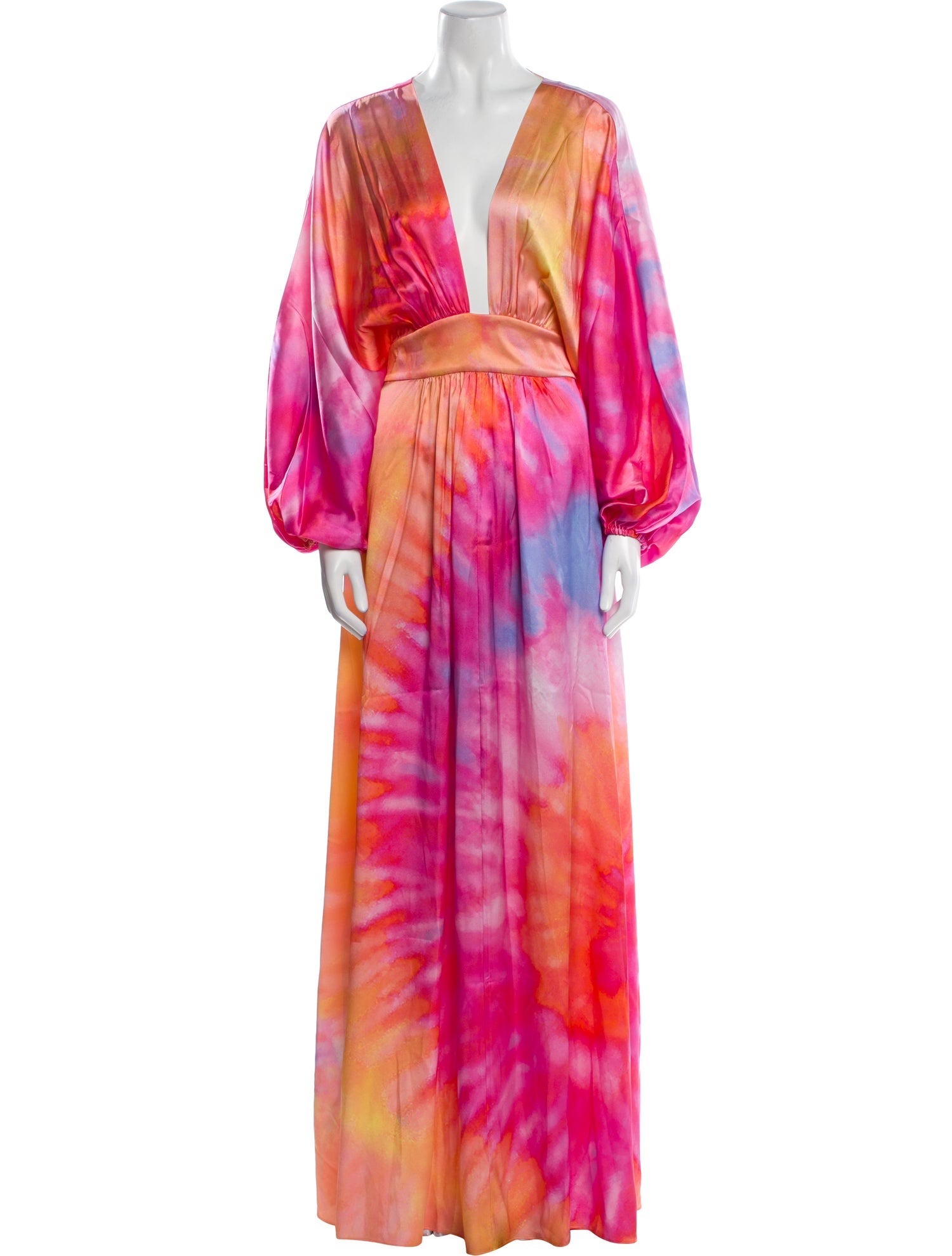 Retrofête Silk Long Dress w/ Tags
