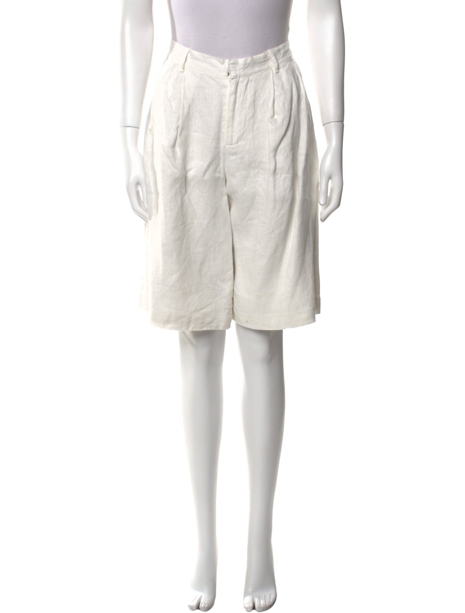 Retrofête Linen Knee-Length Shorts