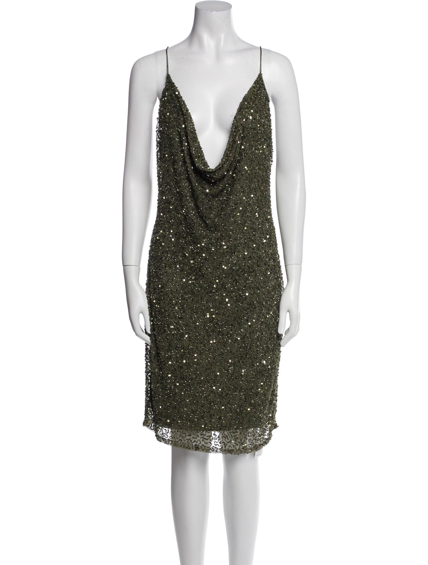 Retrofête Cowl Neck Mini Dress