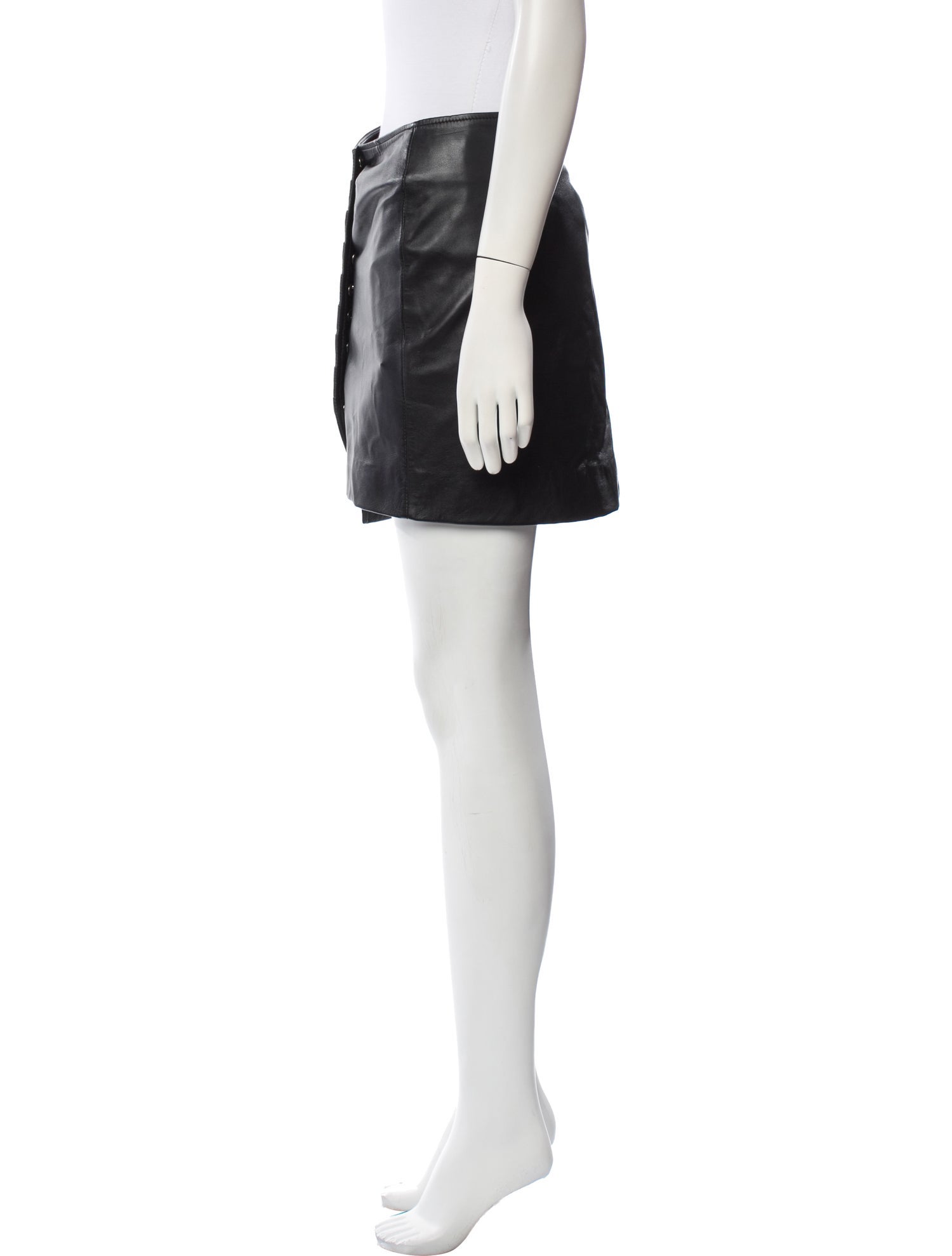 Retrofête Leather Mini Skirt