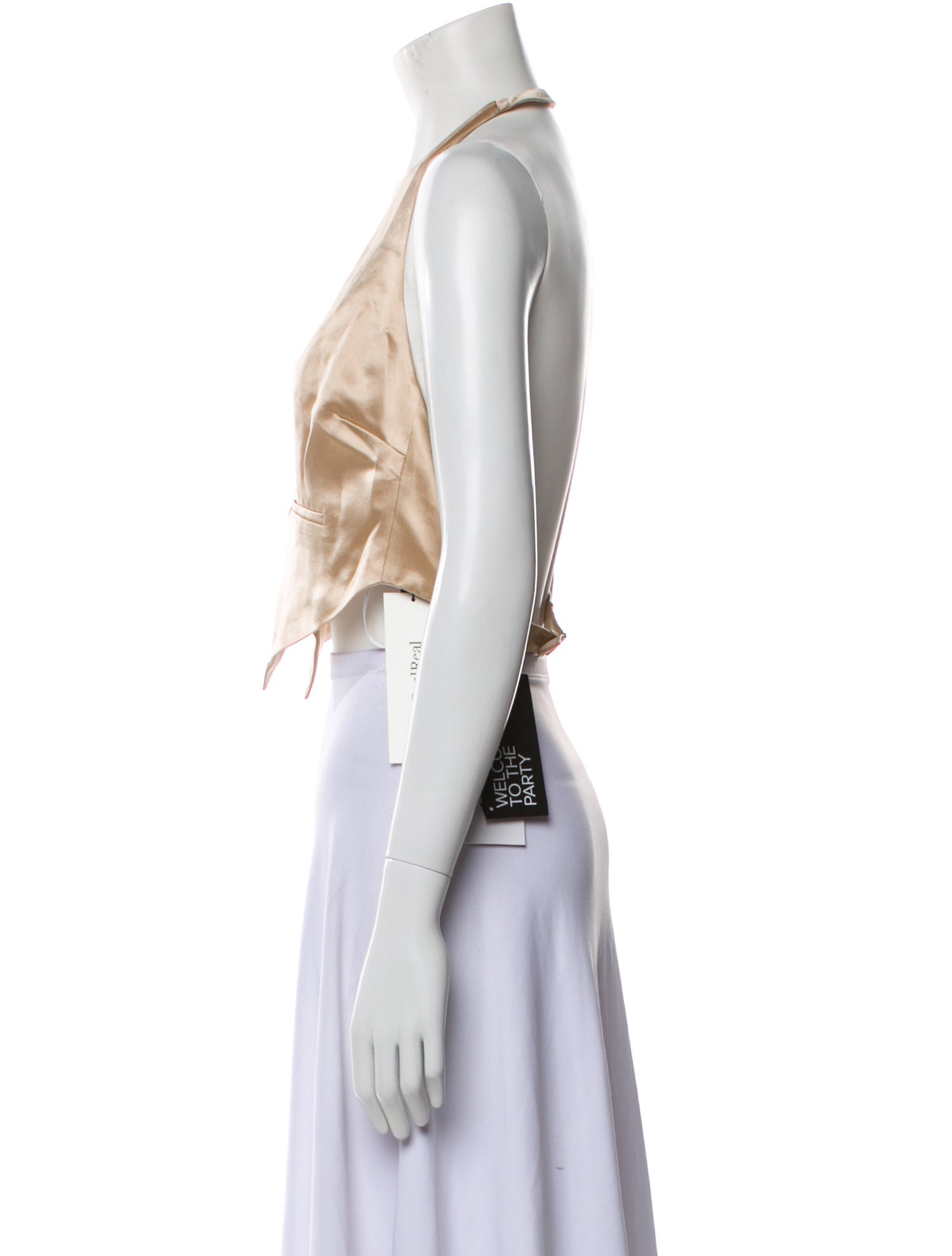 Retrofête V-Neck Sleeveless Crop Top w/ Tags