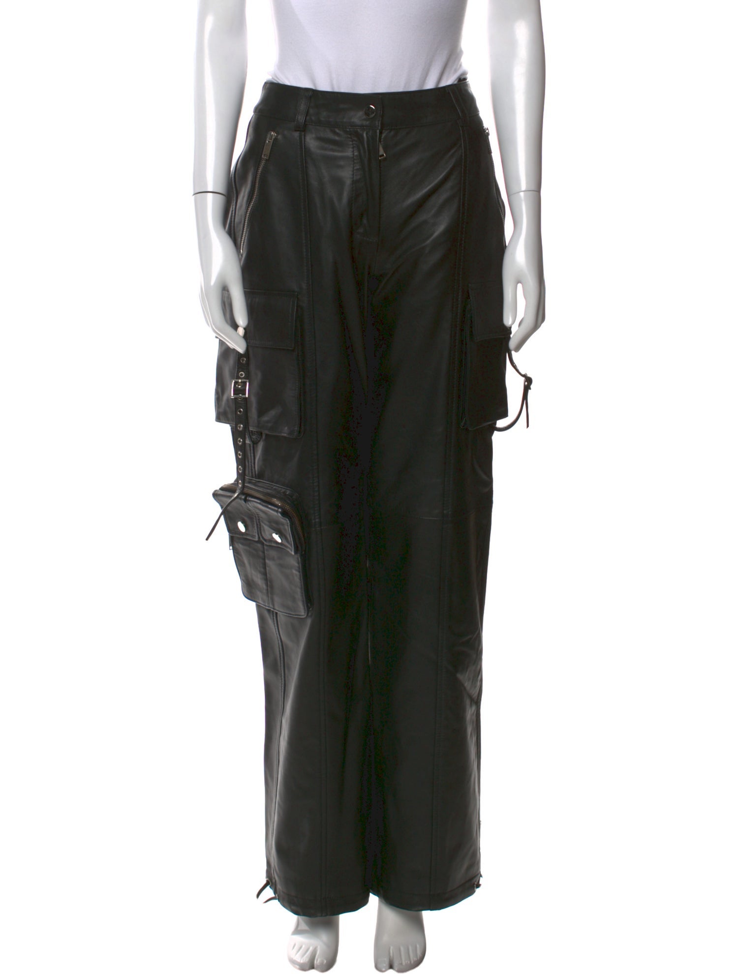 Retrofête Leather Wide Leg Pants w/ Tags