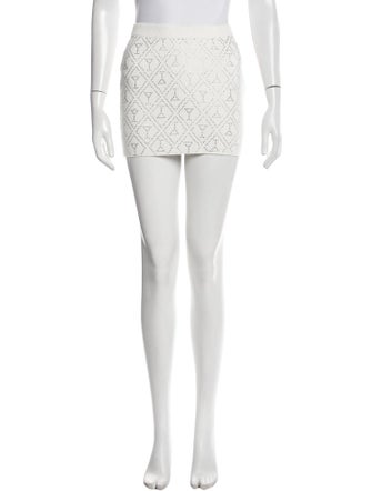 Retrofête Crystal Embellishments Mini Skirt