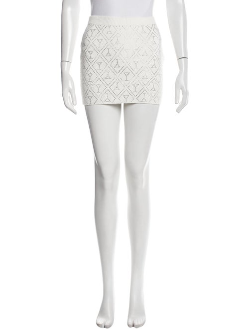 Retrofête Crystal Embellishments Mini Skirt